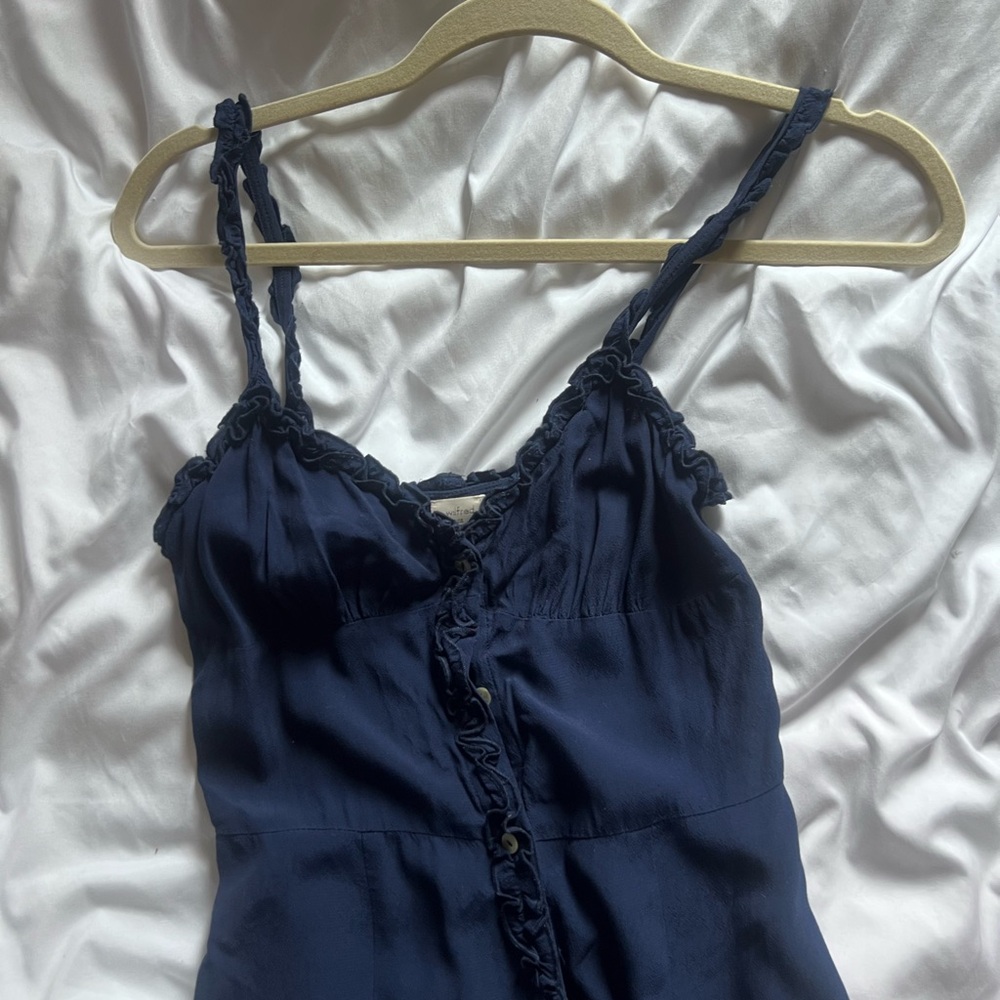 Wilfred Navy Blue Midi Dress